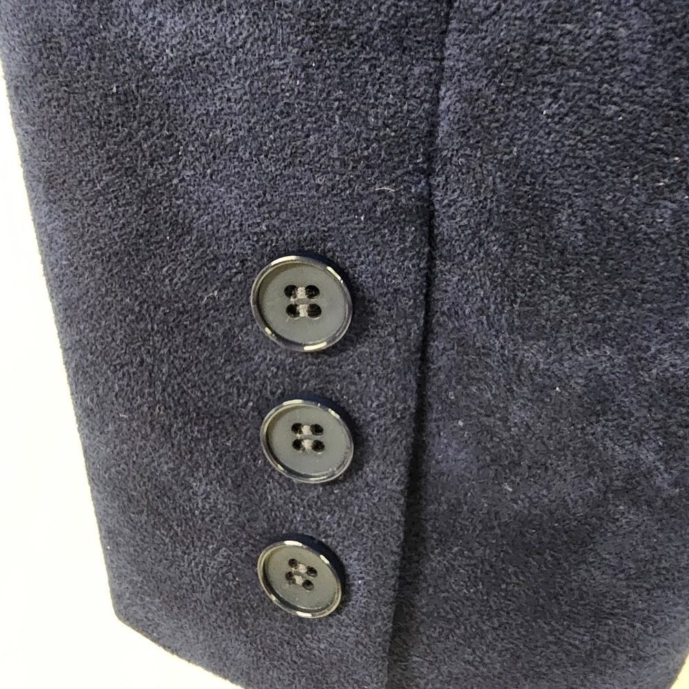 Vintage Adolf Schuman For Lilli Ann Blue Uktra Suede Blazer - Picture 6 of 7